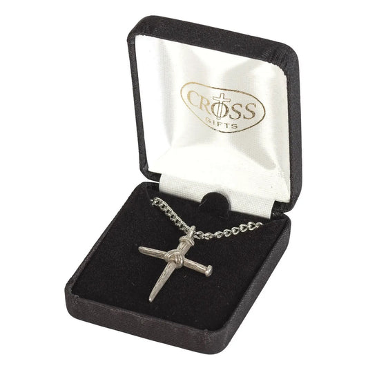 Rustic Nail Cross Necklace