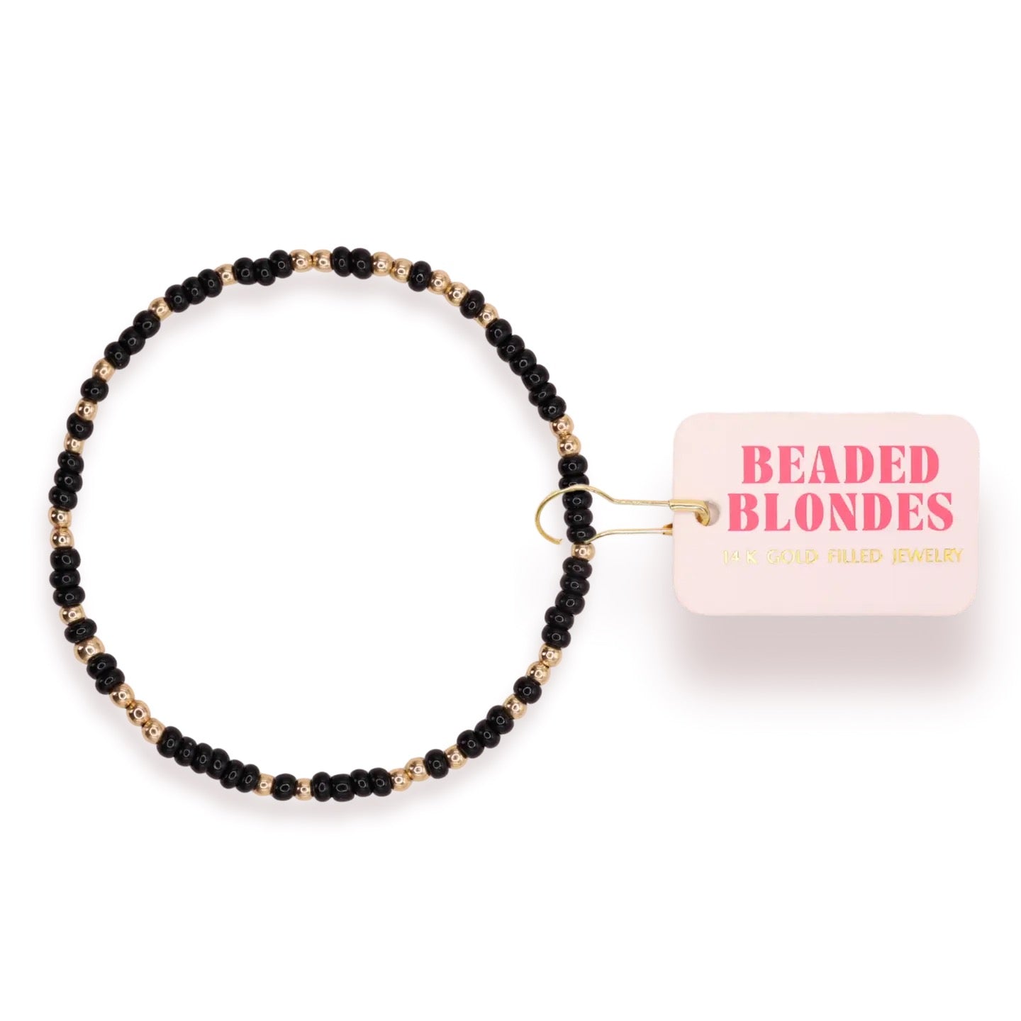 Beaded Blondes Black Sprinkle Bracelet