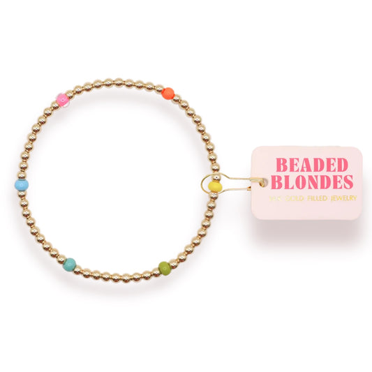 Beaded Blondes Confetti Poppi Bracelet