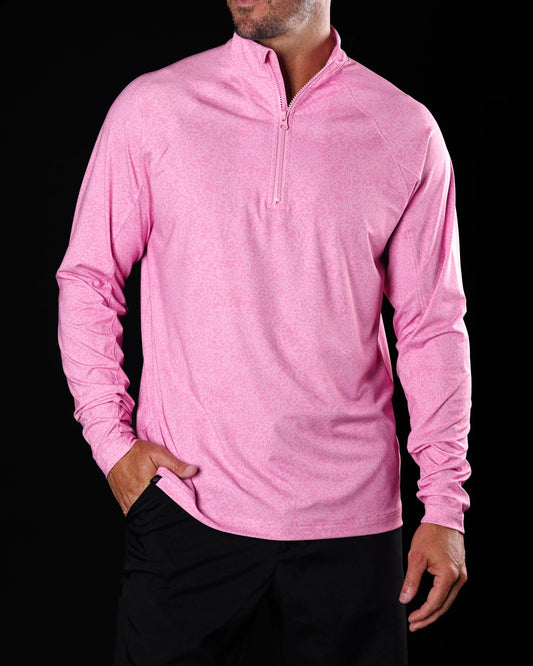 Sunday Swagger Lightweight Q-zip Pullover - Lotus