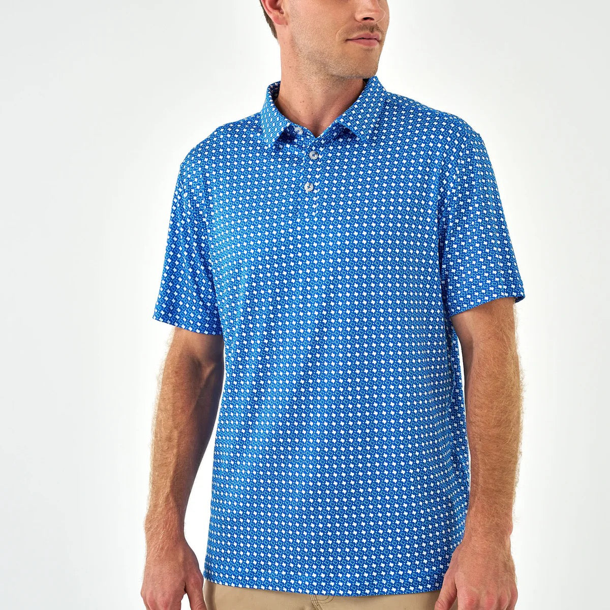 Burlebo Performance Polo - Texas - Blue & White