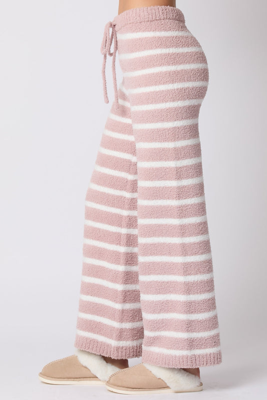 Dusty Pink Striped Pants