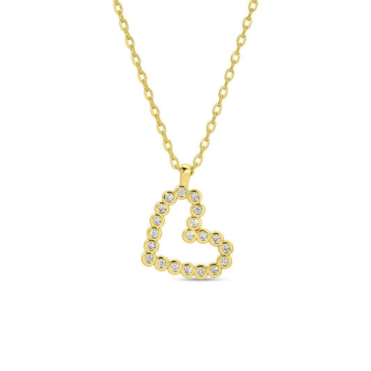 Heart CZ Pendant Necklace