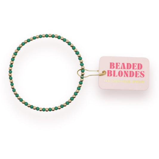 Beaded Blondes Green Demi Bracelet