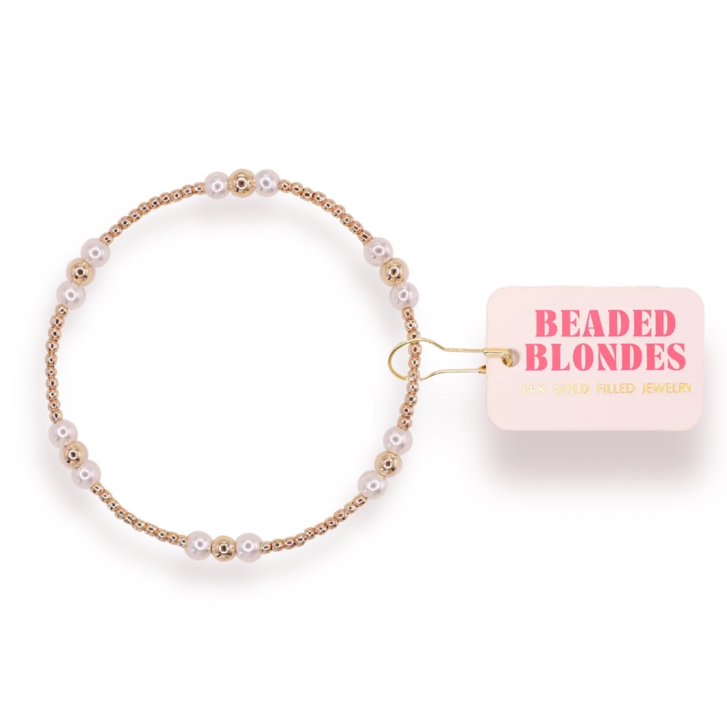 Beaded Blondes Iris Bracelet in Gold