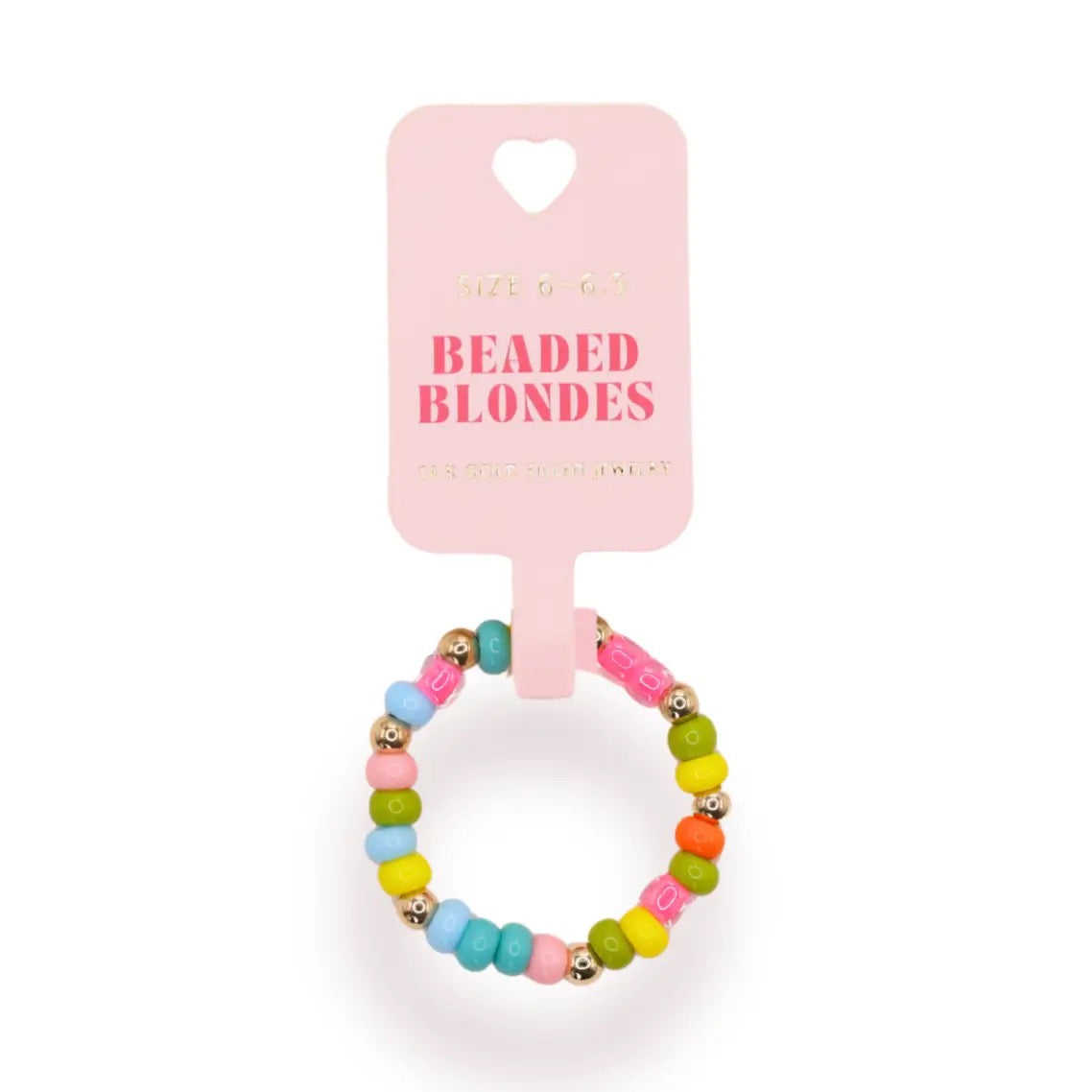 Beaded Blondes Rainbow Sprinkle Ring