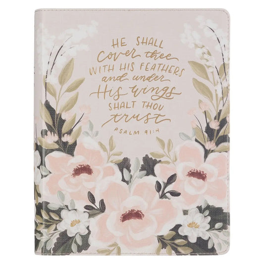 KJV Note Take Bible - Cream Floral