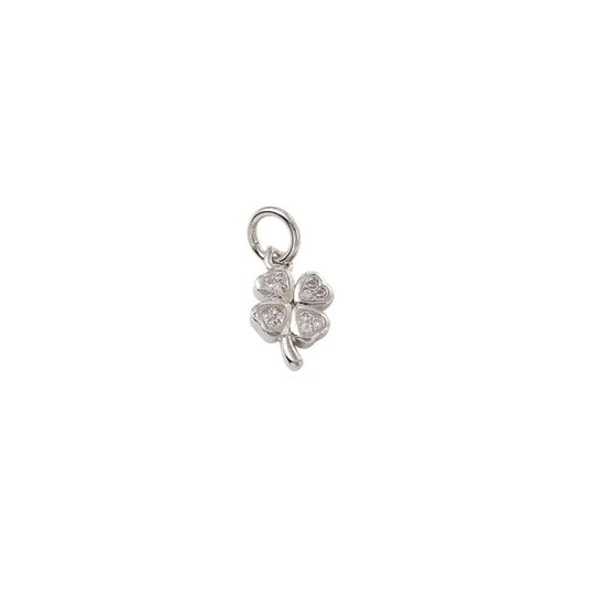 Silver Four Leaf Clover Charm