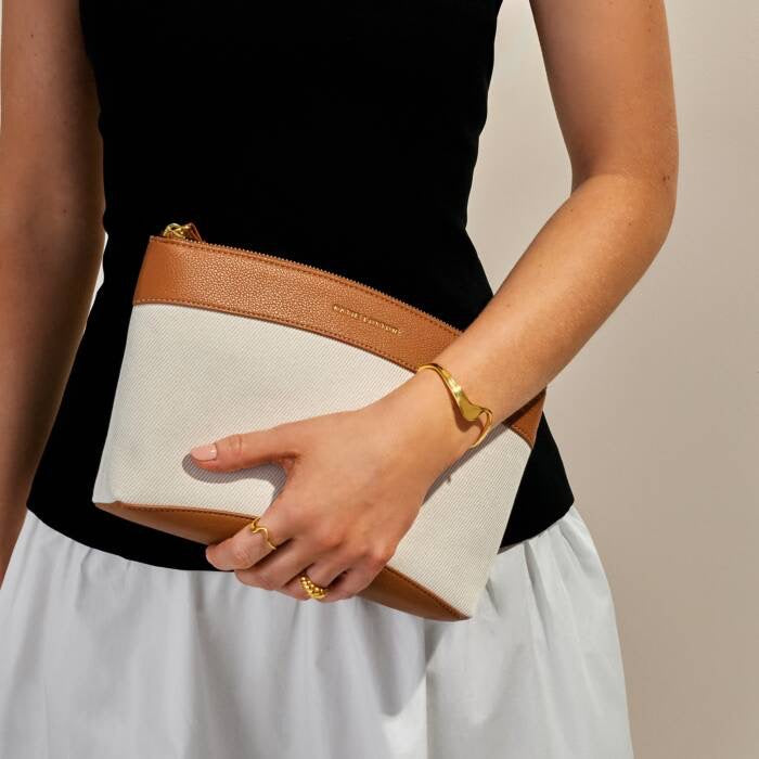 Katie Loxton Siena Canvas Wristlet Clutch