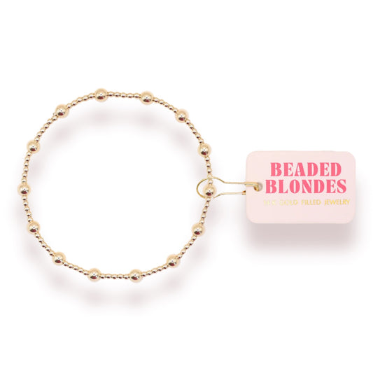 Beaded Blondes June Bracelet in Gold
