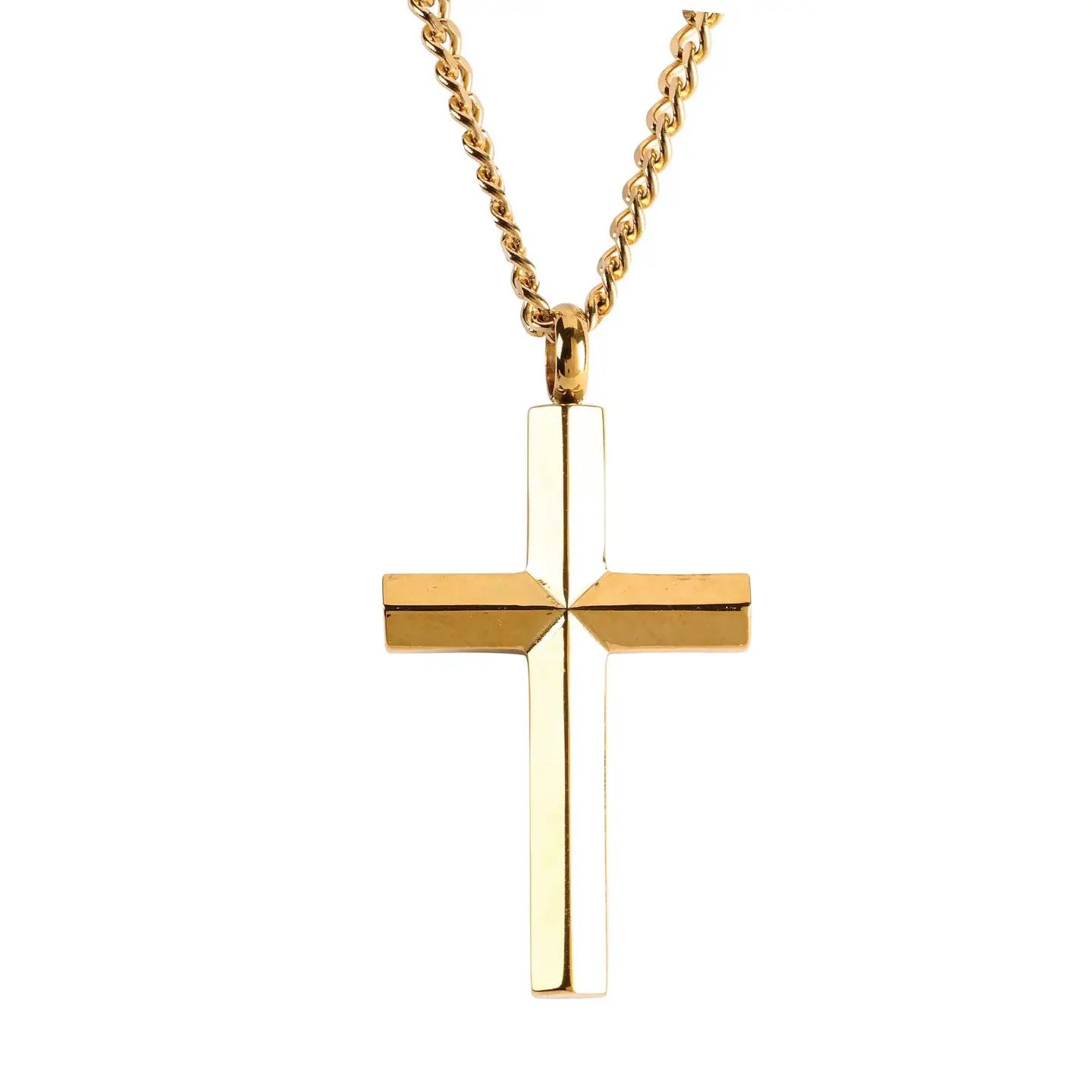 Gold Cross Grad Necklace with Box