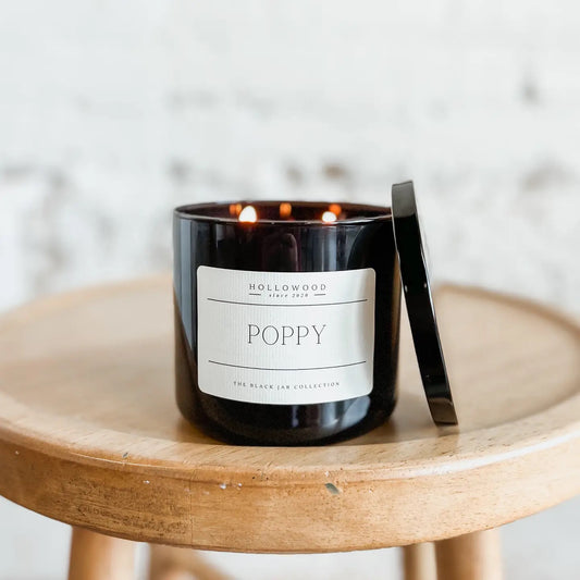 Hollowood Poppy Three Wick Candle