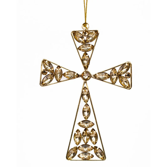 Jeweled Matthew Cross Ornament