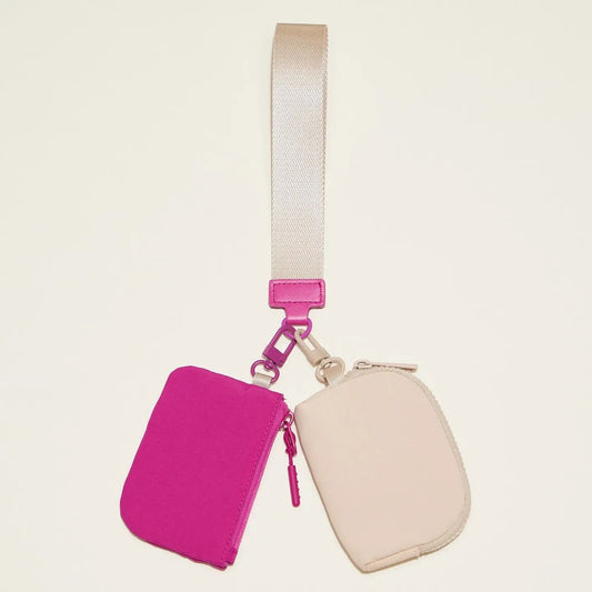Dual Color Key Chain Wristlet