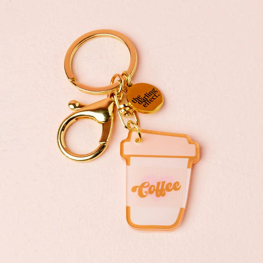 Acrylic Coffee Cup Keychain