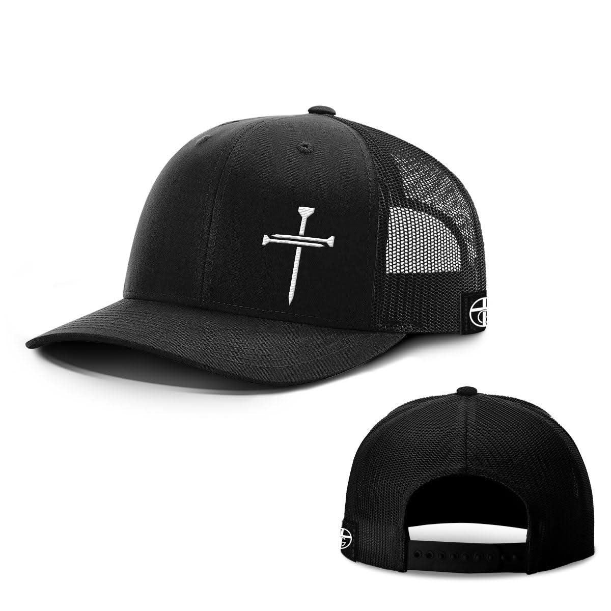 Nail Cross Lower Left Snapback Trucker Hat