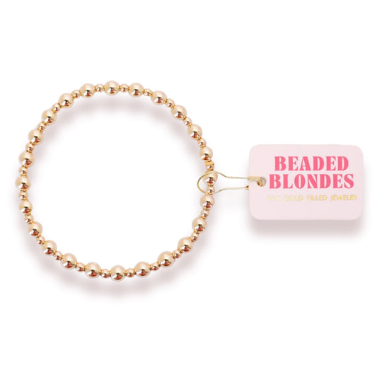 Beaded Blondes Katy Bracelet in Gold