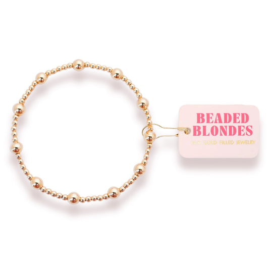 Beaded Blondes Lively Bracelet in Gold