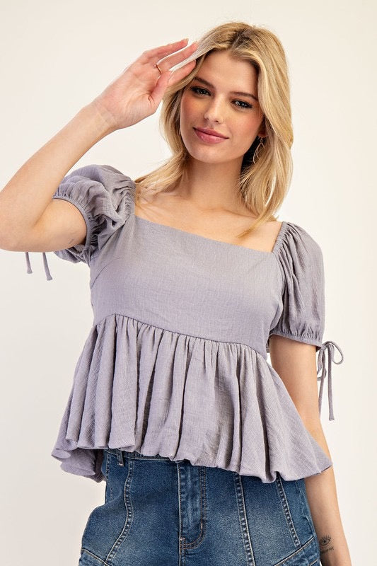 Flowy Puff Sleeve Top