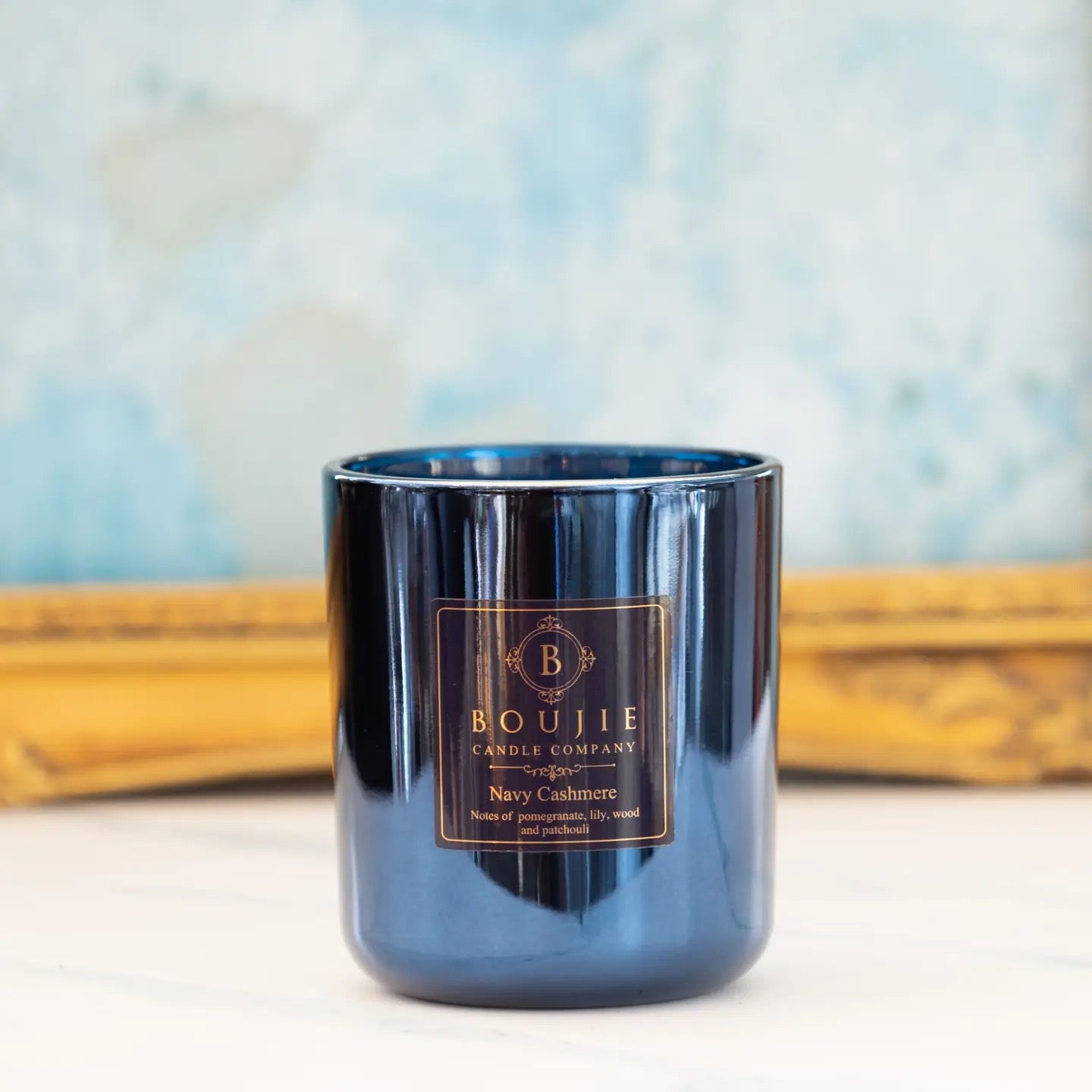 Boujie Navy Cashmere Candle
