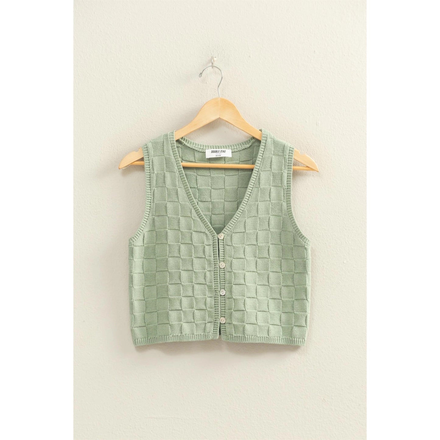 Basket Weave Sleeveless Vest