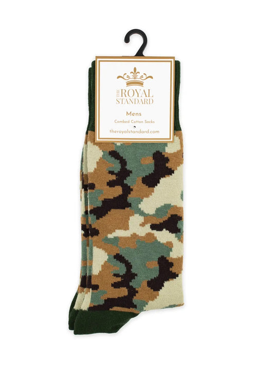 Men's Cotton Camo Socks
