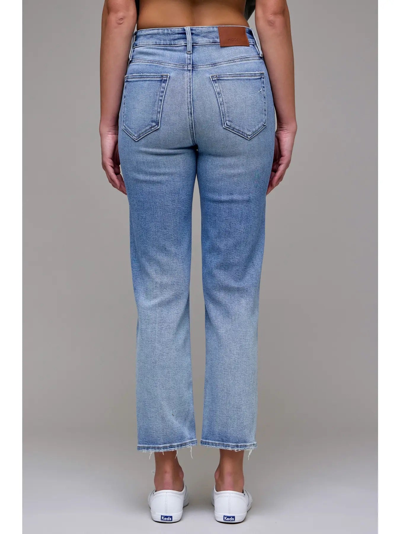 Hidden Medium Dark High Rise Classic Straight Jeans
