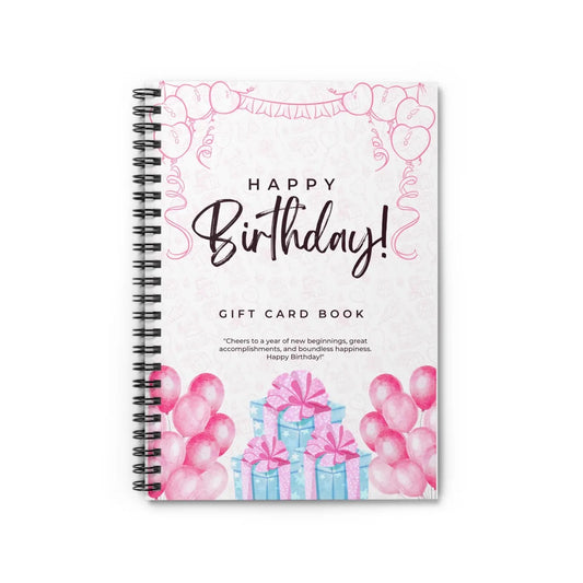 Happy Birthday Gift Card Holder Book
