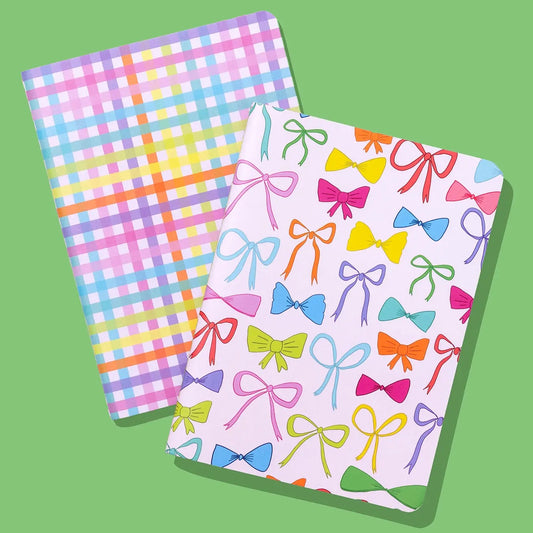 Bow & Gingham Notebook Set