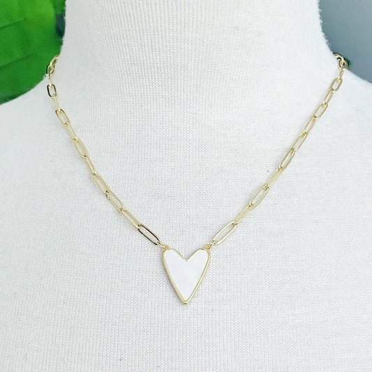 My Heart Link Chain Necklace