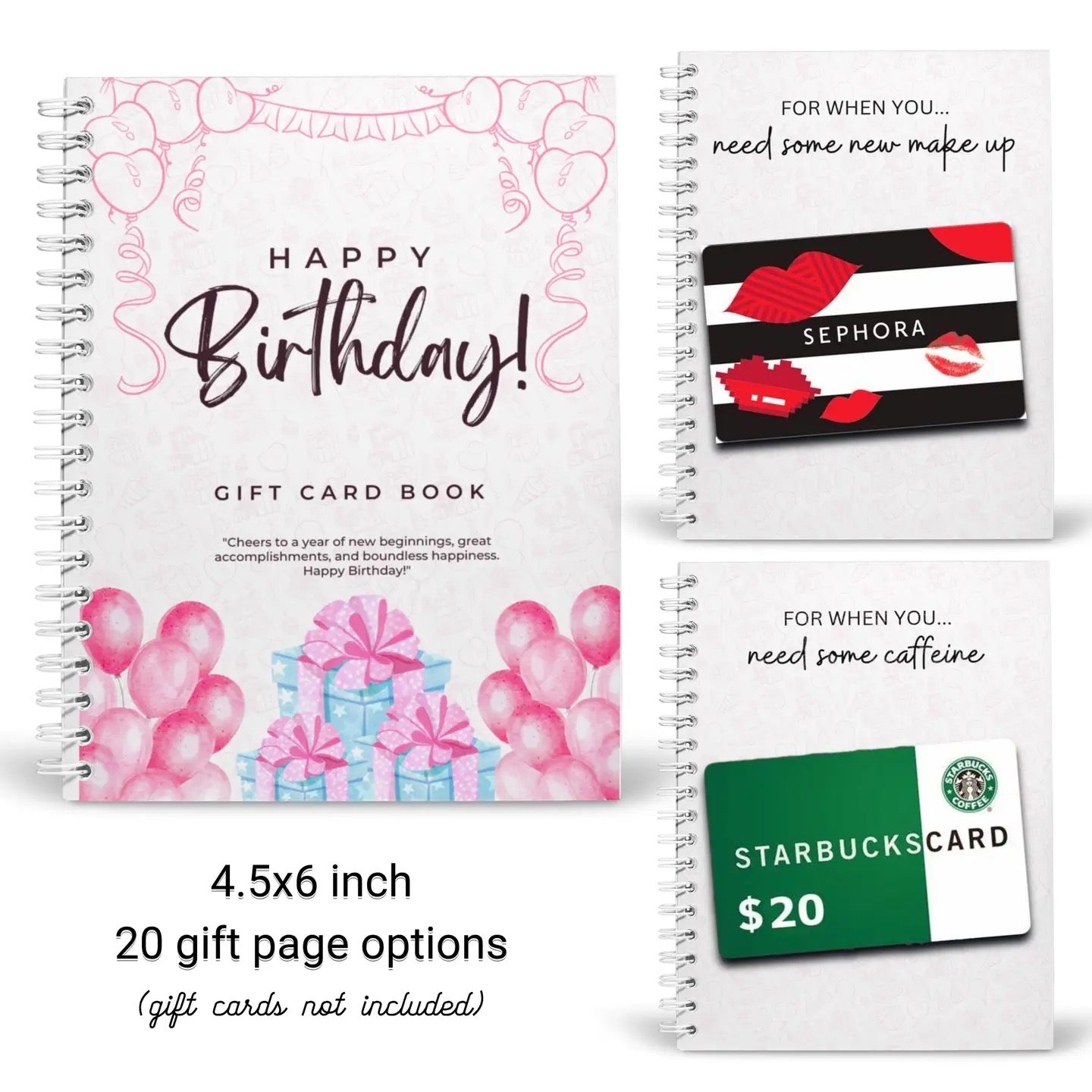 Happy Birthday Gift Card Holder Book