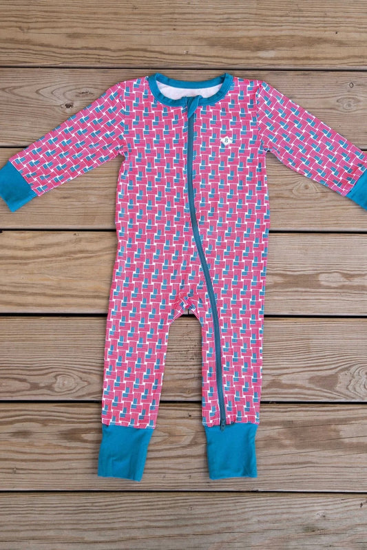 Burlebo Baby Zip Up - American Flags