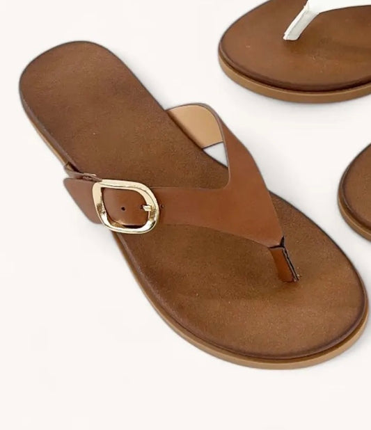 Thong Strap Slip On Sandal