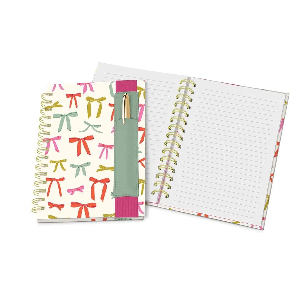 Put a Bow on It Notebook with Pen Pocket