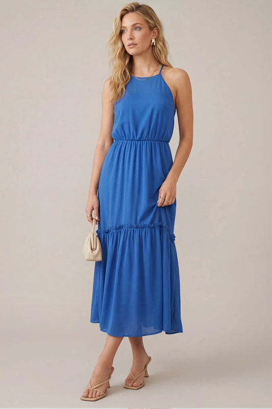 Royal Blue Woven Dress