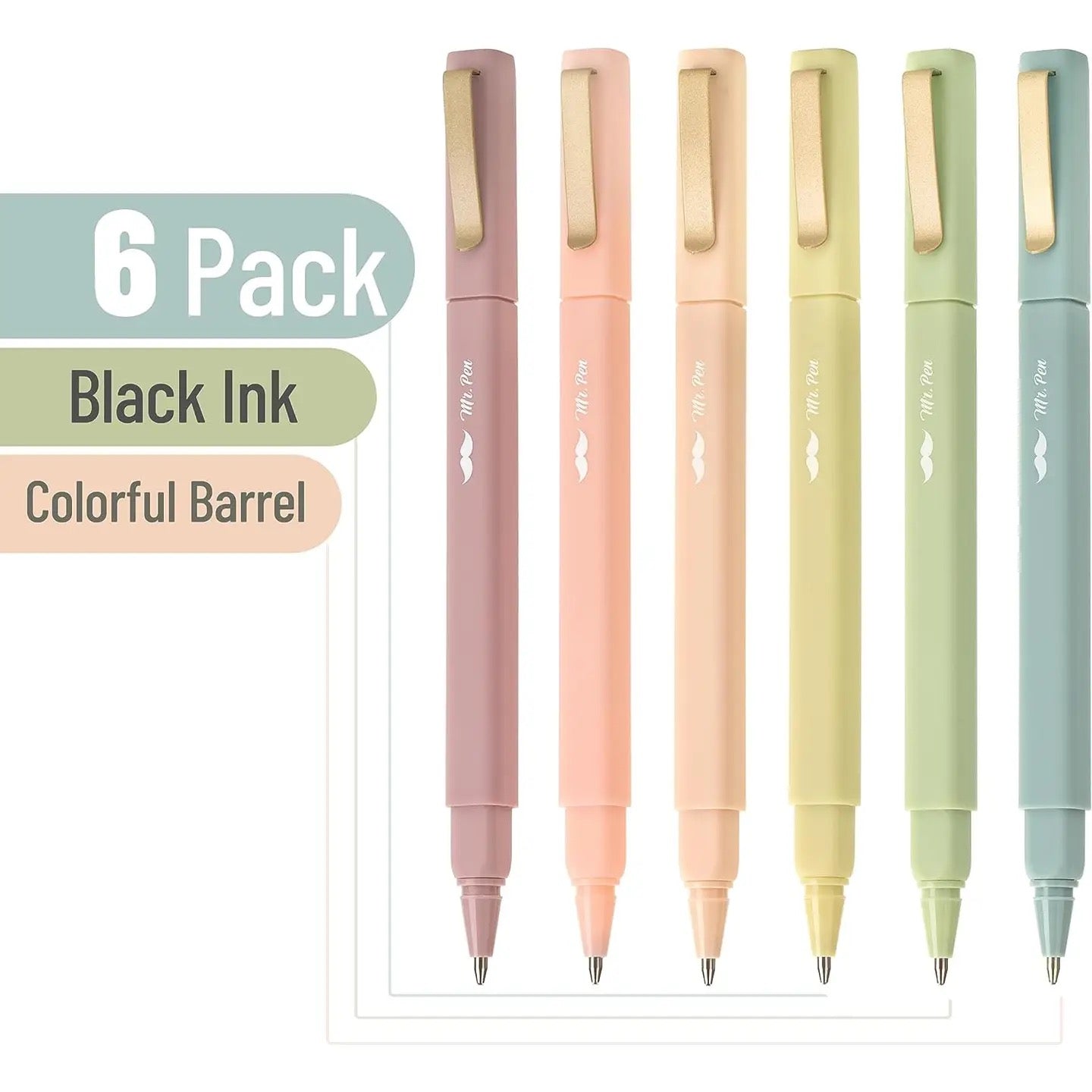 Mr. Pen Aesthetic Pens 6 pack