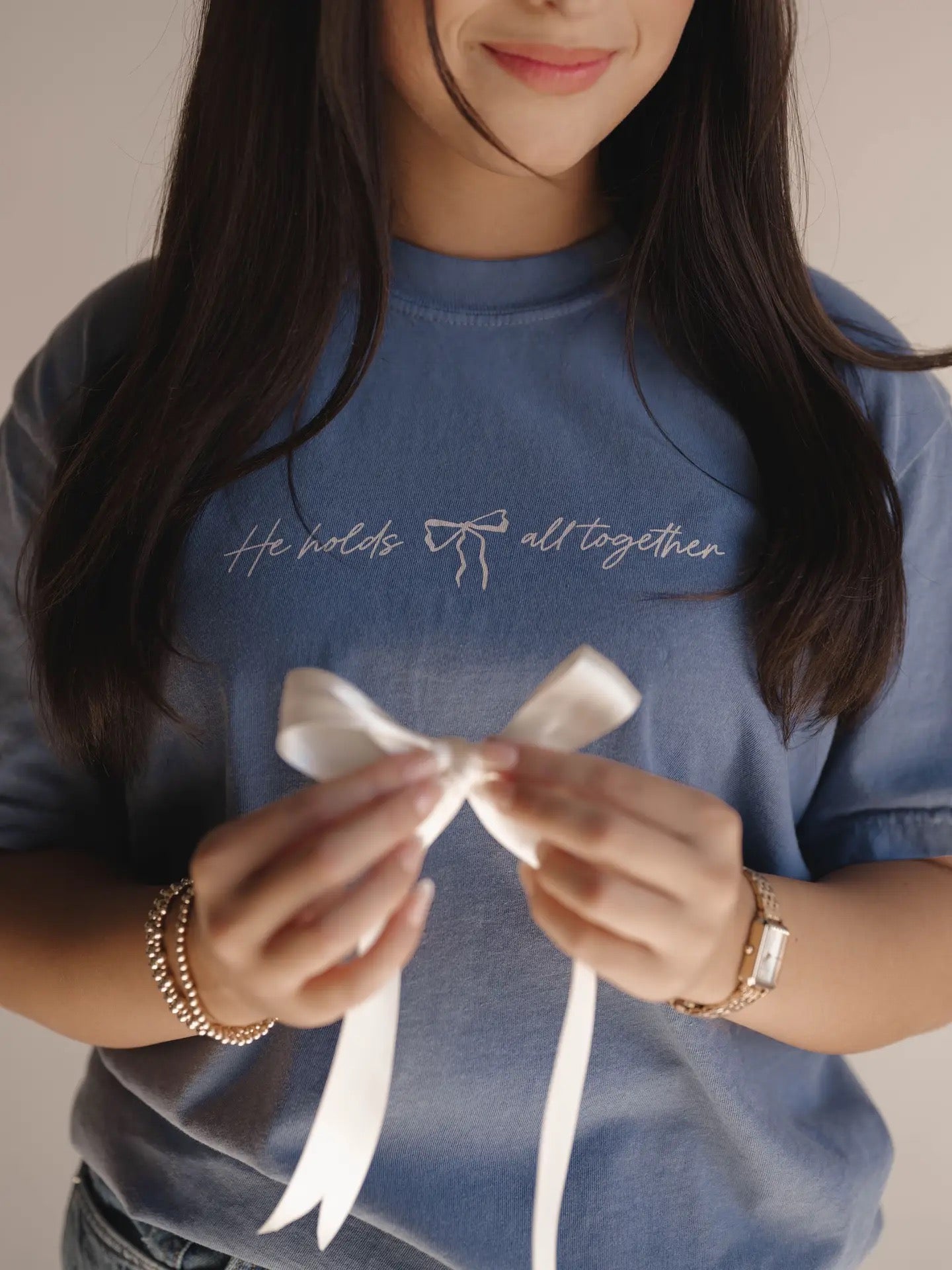He Holds All Together Tee