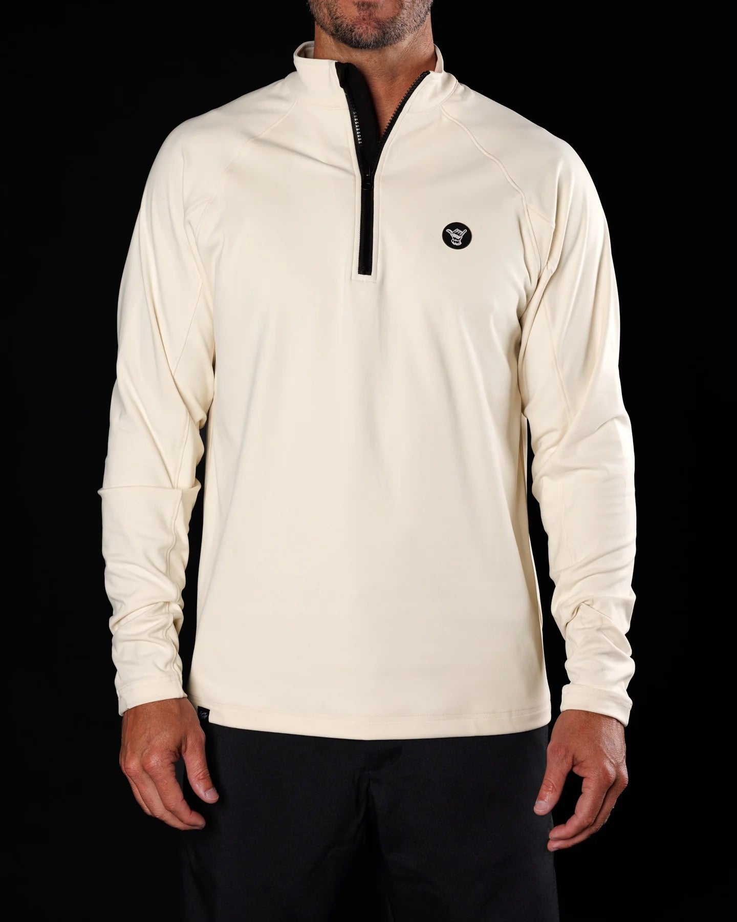 Sunday Swagger Performance Q-zip Pullover - Sand Trap