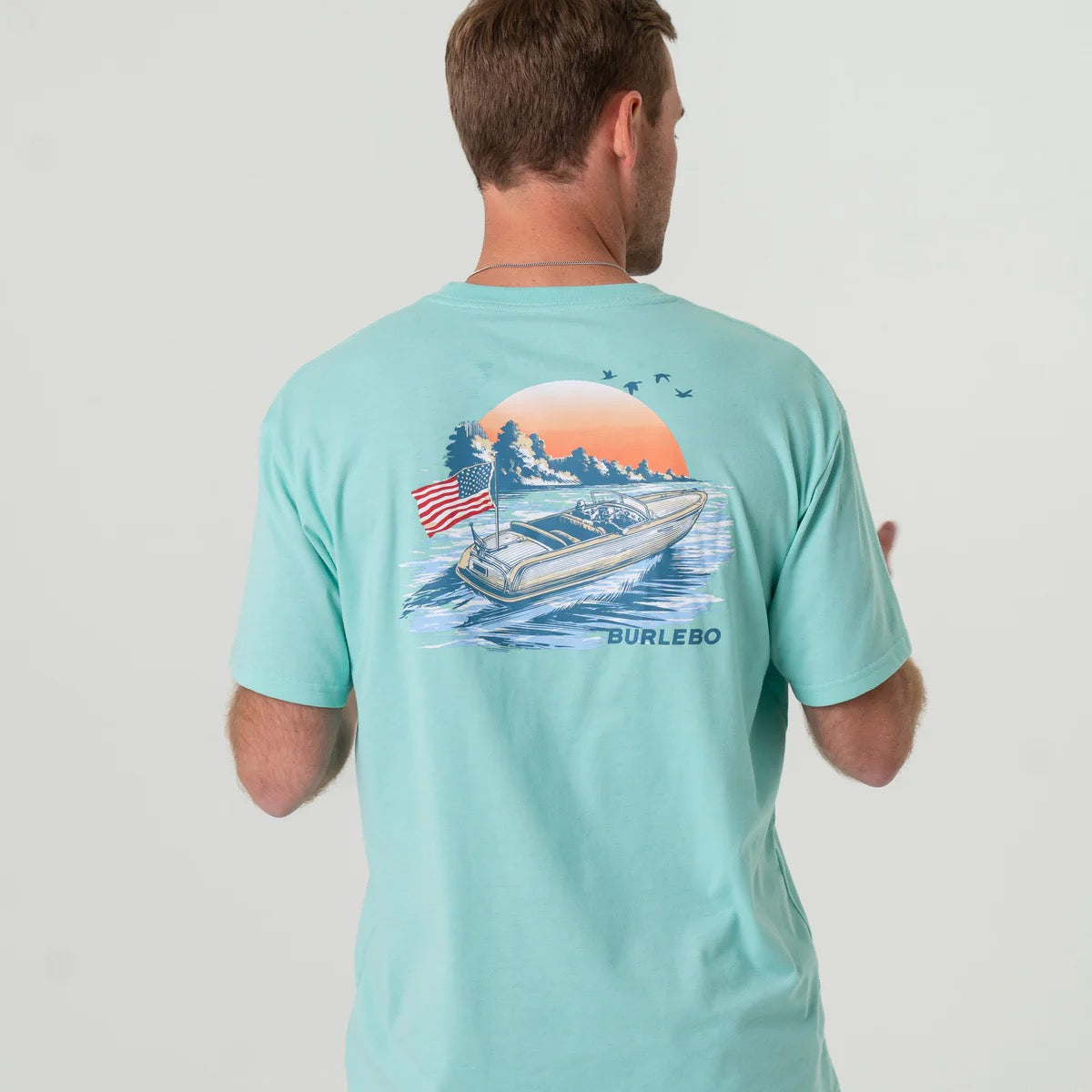 Burlebo Short Sleeve Pocket Tee - Lake Weekend