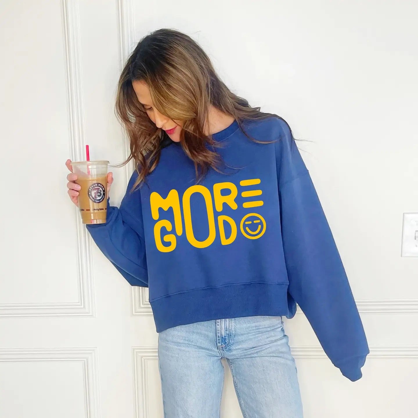 More God Crop Sweatshirt