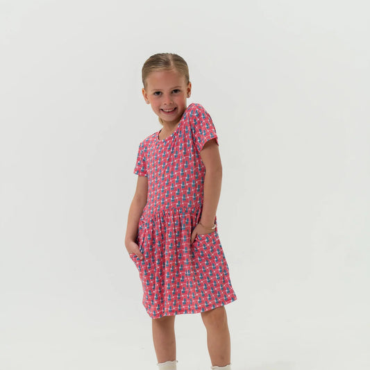 Burlebo Youth Moxie Dress - American Flags