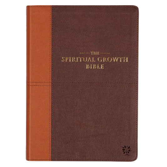 NLT The Spiritual Growth Bible - Brown