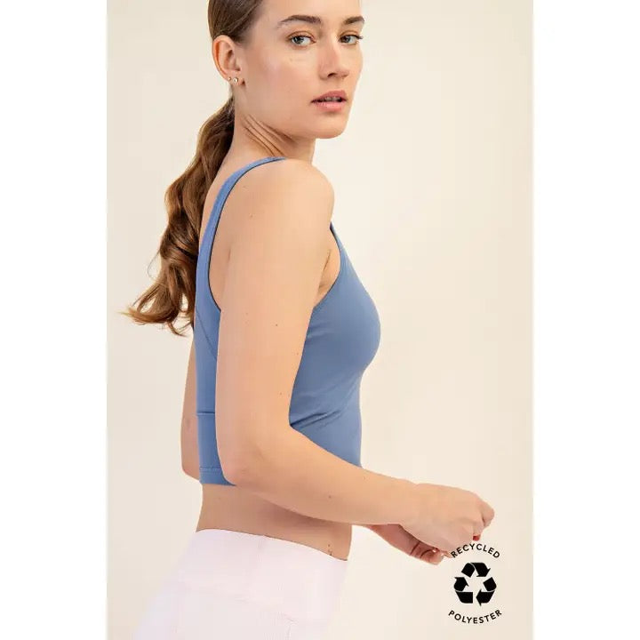 V-Neck Yoga Top with Padding