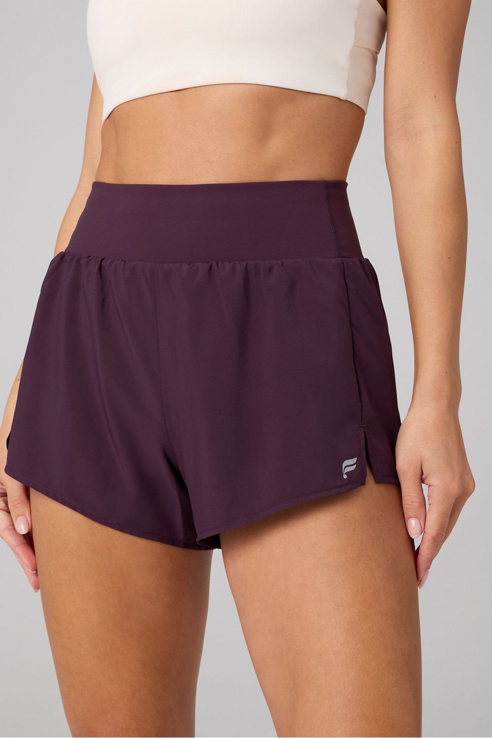 Fabletics Sunchaser Short 3"-Oxblood