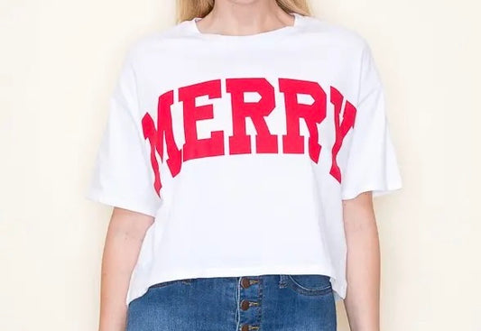 Merry Crop Tee