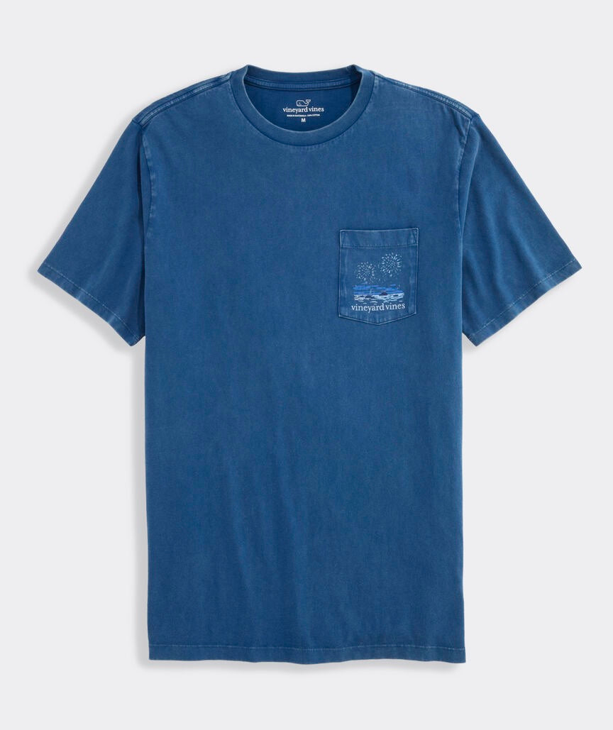 Vineyard Vines Beach Fireworks Whale Tee