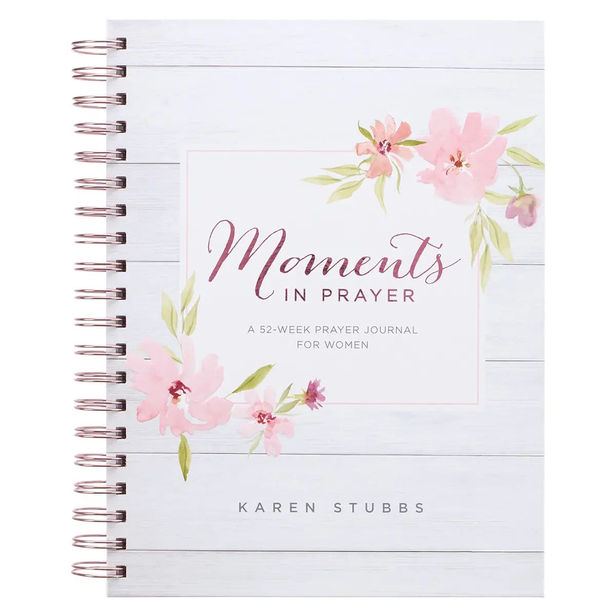 Prompted Wirebound Hardcover Prayer Journal White for Women