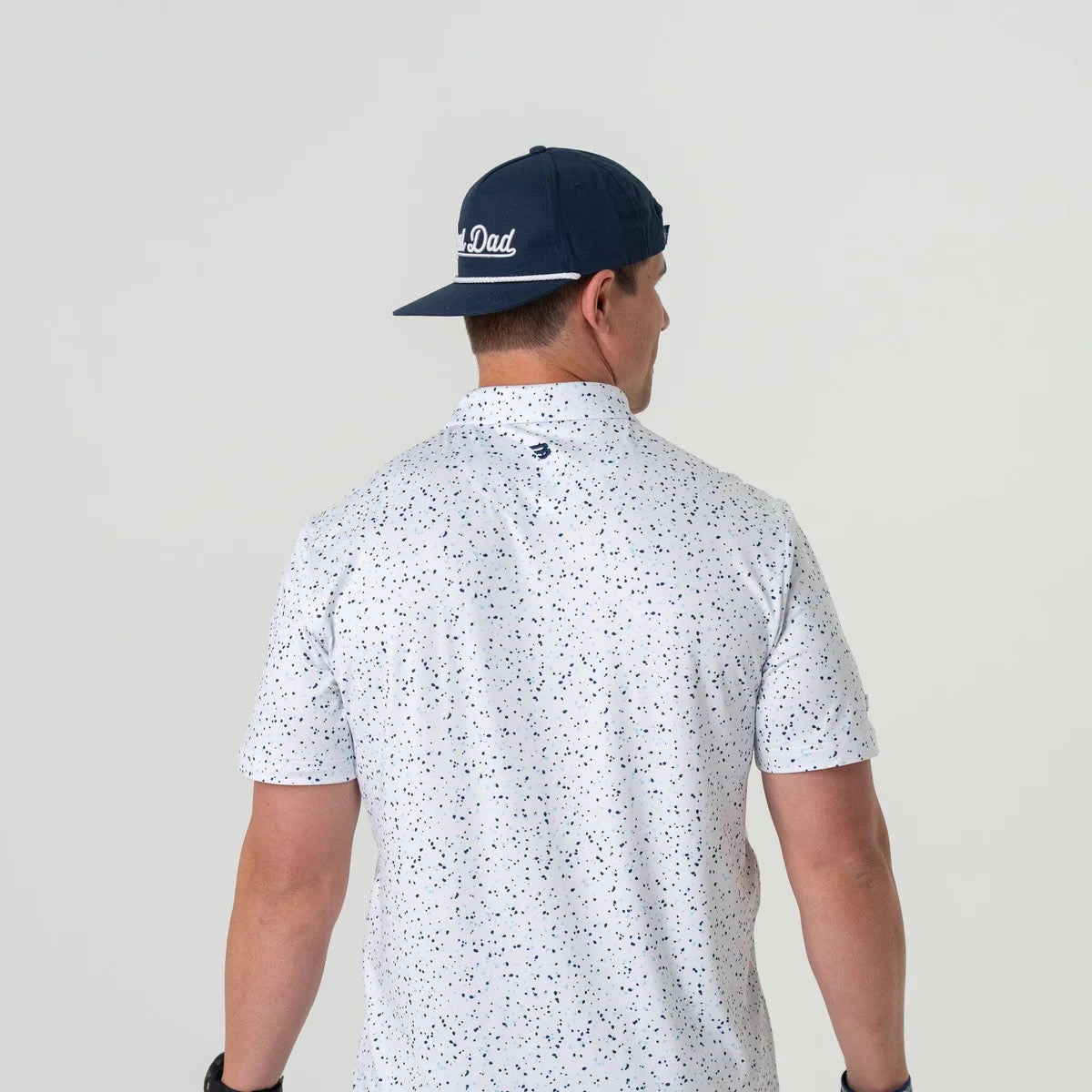 Burlebo White Speckled Performance Polo
