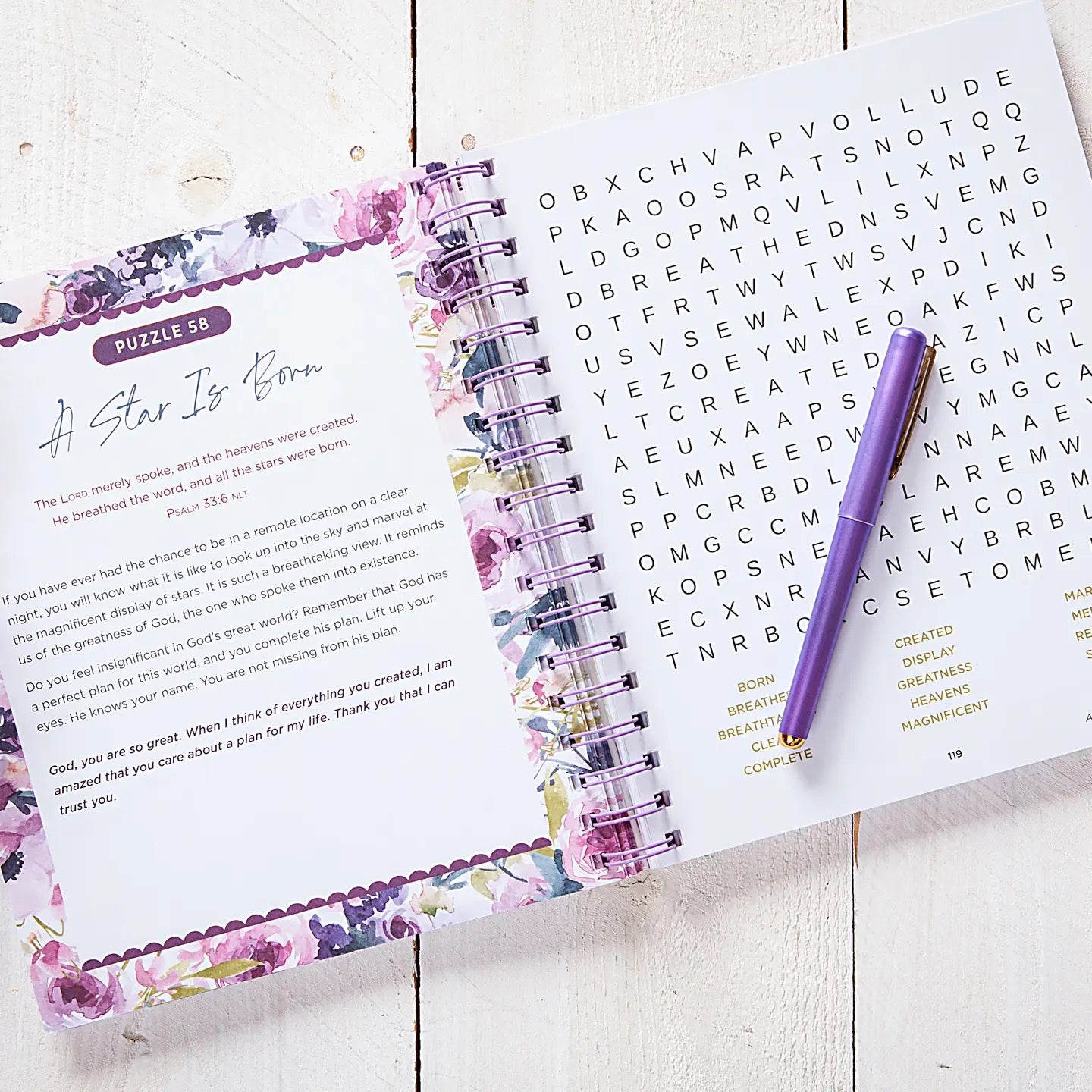 Bible Word Search Devotional - Psalms