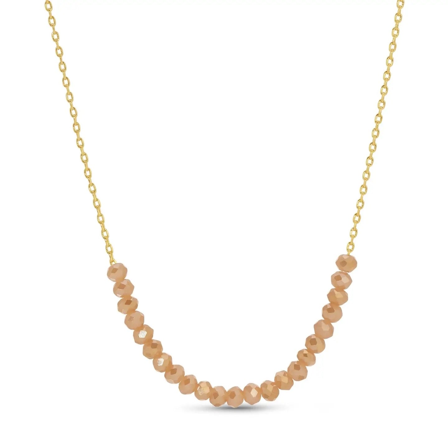 Splendid Iris Delicate Crystal Accent Necklace